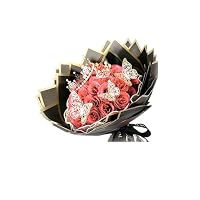 Amazon.co.jp: [starrycoo]グリッターローズブーケ DIYフェイク
