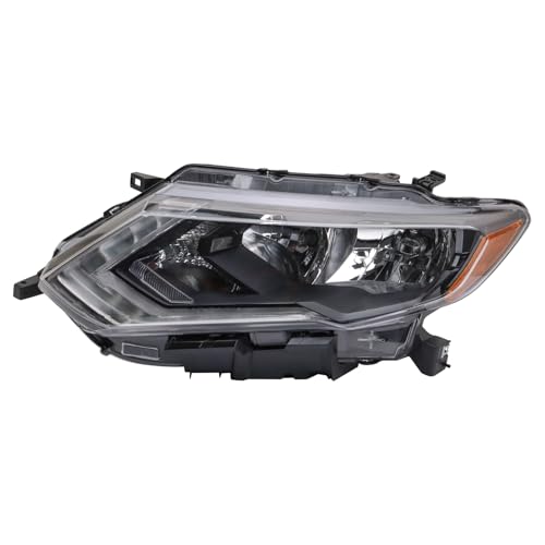 Image of TRQ Driver Headlight Assembly Compatible with 2017-2020 Nissan Rogue S SL SV 2017-2019 Nissan Rogue SL Hybrid SV Hybrid NI2502254