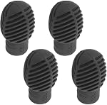 4-Piece Silicone Drumstick Silencers - Quiet Practice Tips for Drums, Noise Reducing Drumstick Tips Replacement for Drummers, Black