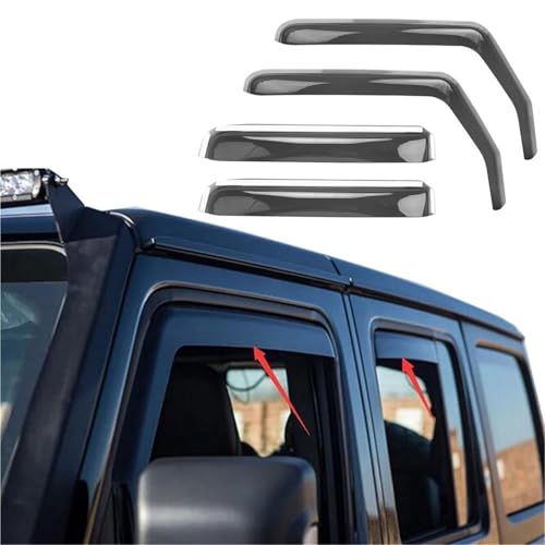 Pare-pluie pare-vent latéraux haut de gamme pour Jeep Wrangler JK 4PCS