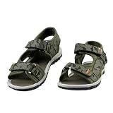 JOMIX Sandalen für Kinder mit Klettverschluss Rutschfeste Sommersandalen für Jungen und Mädchen Sport Sandalen für Strand und Alltag (Grün, 34EU)