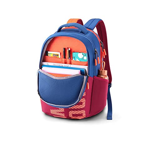 Image of American Tourister Sest+ Polyester 2 Compartment Unisex Backpack (Blue,Frsz) (Free Size)
