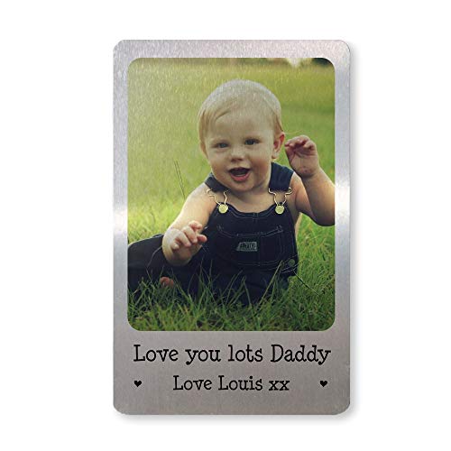Novelty Gift For Daddy Personalised Metal Wallet Card Insert Birthday Xmas Gift For Him