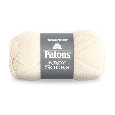 Patons Kroy Socks Yarn - (1) Gauge - 1.75 oz - Muslin - For Crochet, Knitting & Crafting Cover