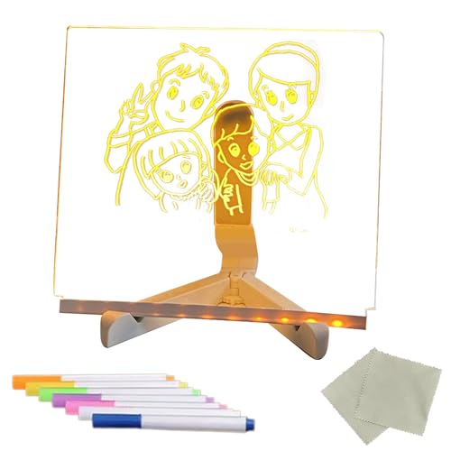 Tableau à message LED en acrylique effaçable pour vos notes du quotidien