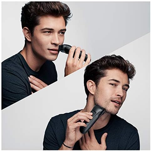 Braun Series 3 ProSkin Electric Shaver, Electric Razor for Men With Pop Up Precision Trimmer, Cordless, Wet & Dry, Gifts For Men, UK 2 Pin Plug, 3020s, Black Razor