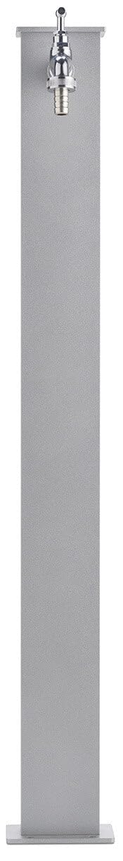 Fontaine rectangulaire légère en métal avec système et robinet BEL-FER modèle 42/RE, couleur aluminium
