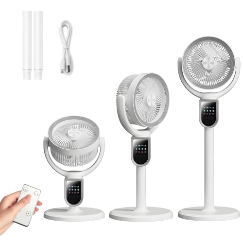 OEHUG Quiet Smart Pedestal Fan for Bedroom, 2300 RPM, Remote