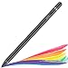 Produktbild MEKO Verbesserte Stylus Stifte für Apple iPad mit Palm Rejection Funktion, kompatibel mit iPad Pro 11/12.9 Zoll, iPad 6. Gen/Air 3. Gen/Mini 5. Gen wiederaufladbarer digitaler Eingabestift (Schwarz)