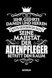 Notizbuch: Lustiges Liniertes Altenpflege Notizbuch. Tolle Zubehör & Altenpfleger Geschenk Idee.