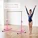 HOMCOM Barra de Gimnasia para Niños Altura Ajustable 194x121x150 cm Rosa Imagen de HOMCOM Barra de Gimnasia para Niños Altura Ajustable 194x121x150 cm Rosa
