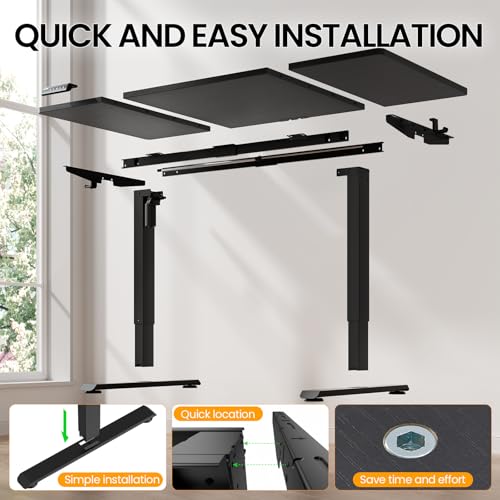 Electric standing desk adjustable