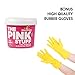 YDF, Miracle Cleaning Paste The Pink Stuff All Purpose Cleaner 500g - Bonus yellow rubber gloves, Medium (Pack of 1)