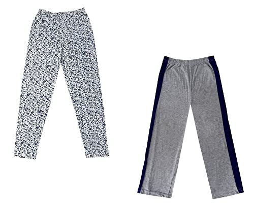 Image of indi weaves Boys and Girls Cotton Solid and Printed Pyjama /Pant /Trackpants