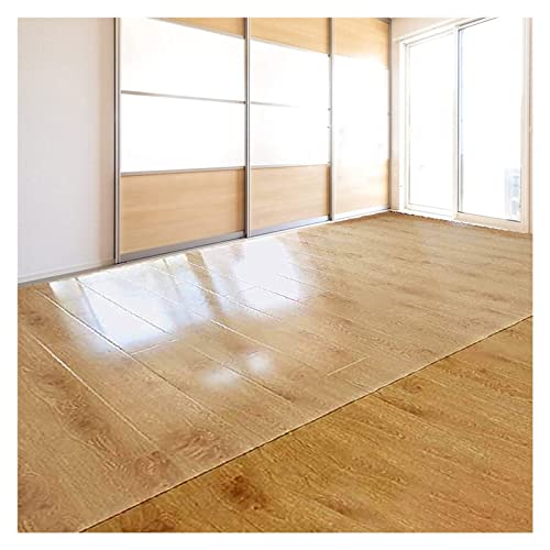 Tapis de sol vinyle transparent 105x500 cm imperméable pour bureau - 3