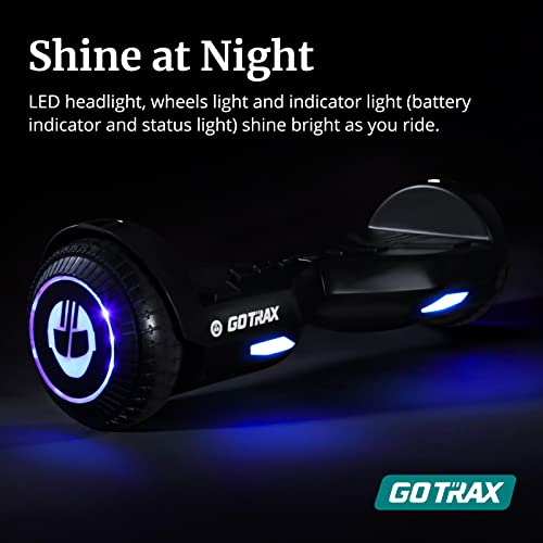 Gotrax Pulse Basic Hoverboard For Kids, 6.5" Led Wheels & Headlight, Max 3.1 Miles And 6.2Mph Power By Dual 200W Motor, Ul2272 Certified And 65.52Wh Self Balancing Scooters Gift For 44-176Lbs #TOP5