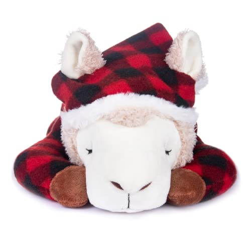 My Oli 15" Alpaca Stuffed Animal Llama Plush Toy Wearing Pajamas And Nightcaps Soft Hugging Pillow Plush Bedtime Animal Birthday Gifts For Babies Kids Girls Boys #TOP2