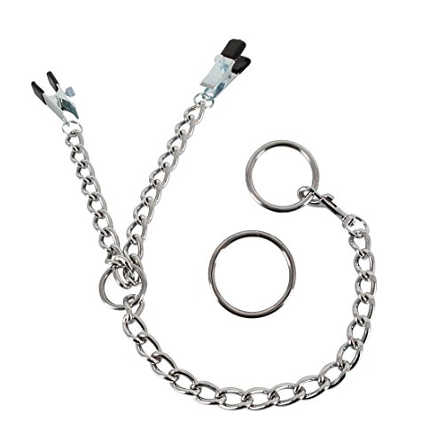 Anneau pénien Bad Kitty Y-Chaîne 56 cm avec pinces réglables