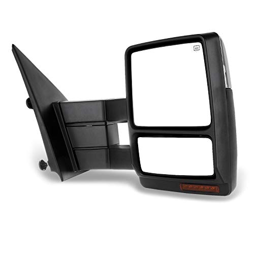 Scitoo Compatible Fit For 2004-2014 For Ford For F150 Truck Left Right Chrome Caping Tow Mirrors Power Adjusted Heated Led Signal Puddle Light Towing Mirrors Pair #TOP1