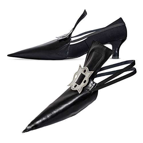 image for Skeleteen Witch Costume Shoe Covers - Wicked Hag Pointy Fake Shoes Acc