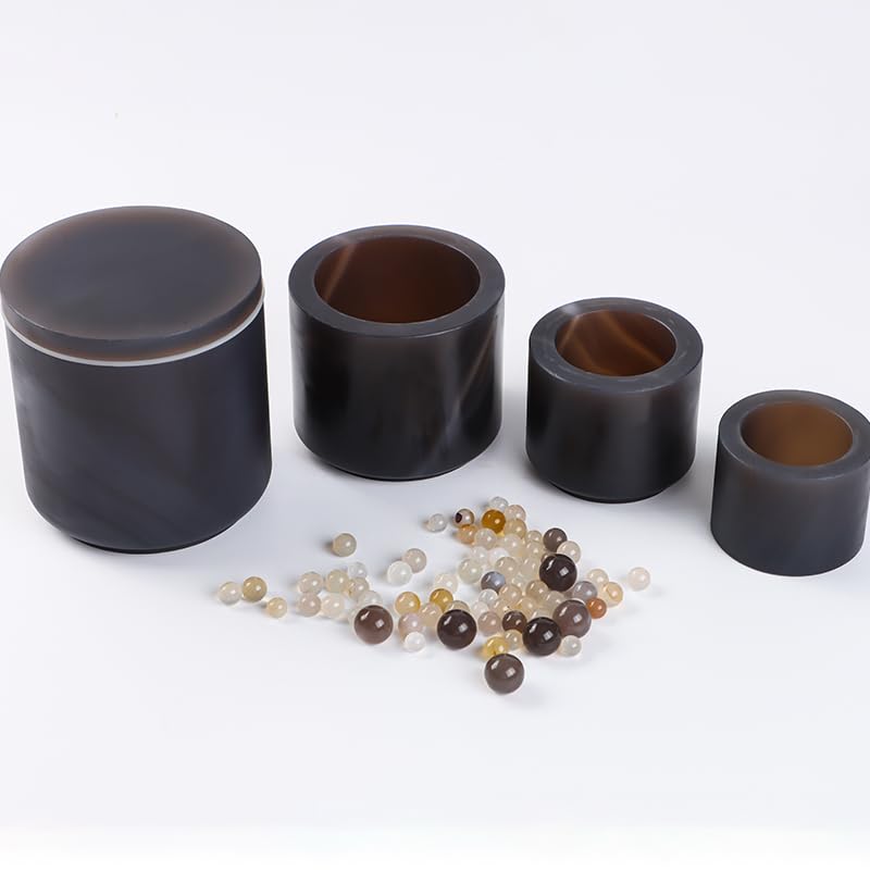 Tanque de molienda de bolas de ágata natural con perlas de molienda (50 ml, 100 ml, 250 ml, 500 ml, 1000 ml)(100ml)