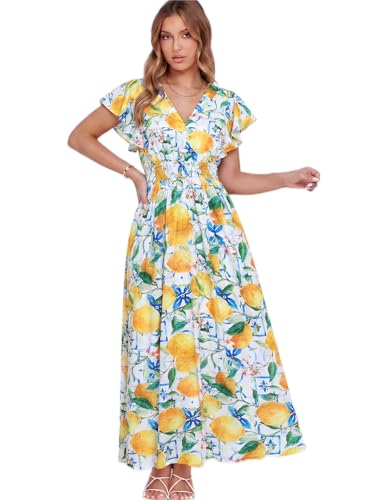 Image of Flessibili Womens Summer Floral Maxi Dress Wedding Guest Party Long Dresses 2026