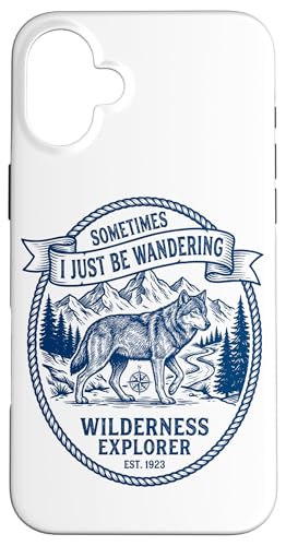 Sometimes I Just Be Wandering Wolf �ʔ��� ���g�� �~�[�� ���B���e�[�W �X�}�z�P�[�X iPhone 16 Plus �p