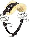 Hackamore Bitless Horse Bit English Western Adjustable Flower Padded Fur Original Leather Bridle Equestrian Tack