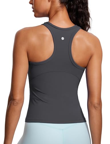 CRZ YOGA Butterluxe High Neck Tank Tops for Women -