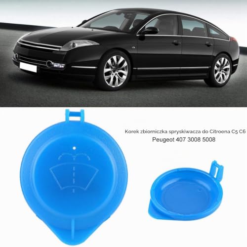 Korek wlewu spryskiwacza, 643237 Korek zbiornika płynu do spryskiwaczy dla Citroen C5 C6 dla Peugeot 407 3008 5008