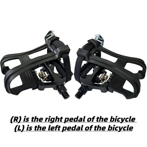 YBEKI Pro-Grade SPD Spin Bike Pedals and Straps/Toe Clip for Indoor Exercise Cycling & Spin Peloton/Schwinn/Sunny/Bikes Compatible, 9/16" Axle with Sealed Bearings + 12-Month Warranty - Thumbnail 7