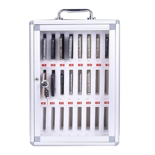 Casillero de seguridad de aluminio con combinación para resguardo de móviles