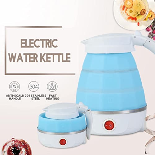 Image of PRANT Travel Folding Electric Kettle | Portable Fast-Boil Silicone Electric Kettle | | Food-Grade Foldable Kettle for Travel, Office & Home (Multicolour)