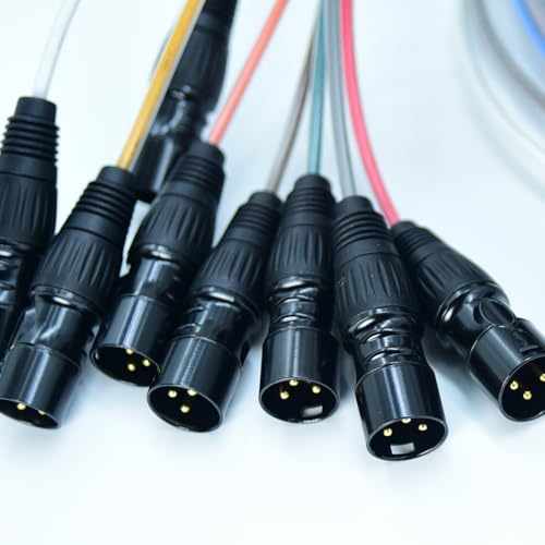 Arklove 3ft Short Snake Cables Audio Patch XLR to XLR Cable 8 Channel Connector Digital Splitter Microphones Stage & Studio Recording Equipment Profesional Live Cable by Arklove - Image 2
