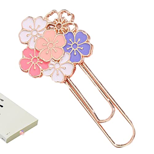 桜のペーパー クリップ - 桜の形のペーパー クリップ | 桜のペーパー クリップ、かわいい花のしおり、先生の子供の本愛好家のための金属製の花の形をしたペーパー クリップ Wekijau 桜のペーパー クリップ - 桜の形のペーパー クリップ | 桜のペーパー クリップ、かわいい花のしおり、先生の子供の本愛好家のための金属製の花の形をしたペーパー クリップ Wekijau