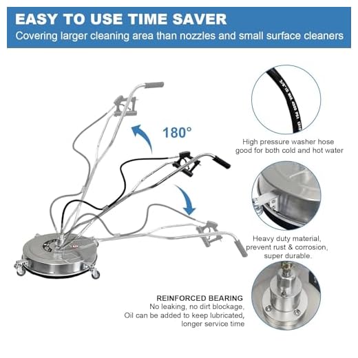 BouPower 24" Pressure Washer Surface Cleaner