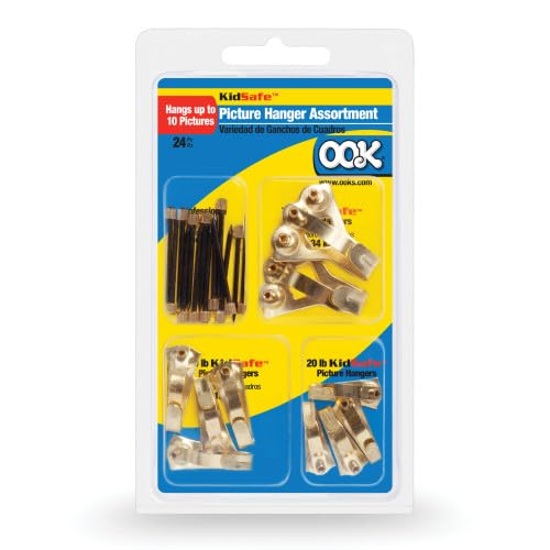 Image of OOK KidSafe Picture Hanger Assortment 20-75lb 24 Pieces