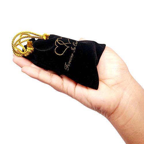 Forever In Our Hearts Classic Keepsake Urns Set Of 4 - Beautiful Shades Of Mini Keepsakes - Keepsake Urns - Token Urns - Handcrafted & Affordable Mini Urns For Ashes With 4 Velvet Bags (Blue) #TOP6