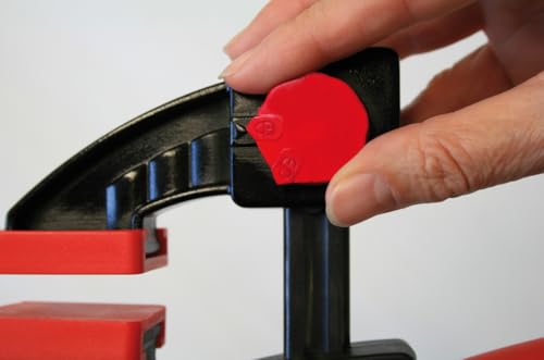 Image of BESSEY EZ Series 6 in One-Handed Trigger Spreading Clamp EZ15-6 - Fast Acting One Hand Woodworking Clamps for Wood working, Carpentry, Home Improvement, DIY, Construction Projects