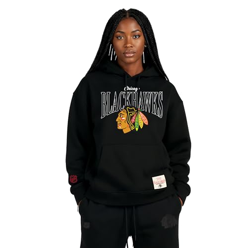 GAME 7 x NHL Women's Officially Licensed Long Sleeve Pullover Hoodie Fleece Sweatshirt