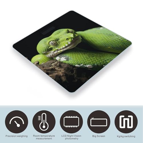 Báscula digital de baño JTREHY de vidrio templado miniatura 3