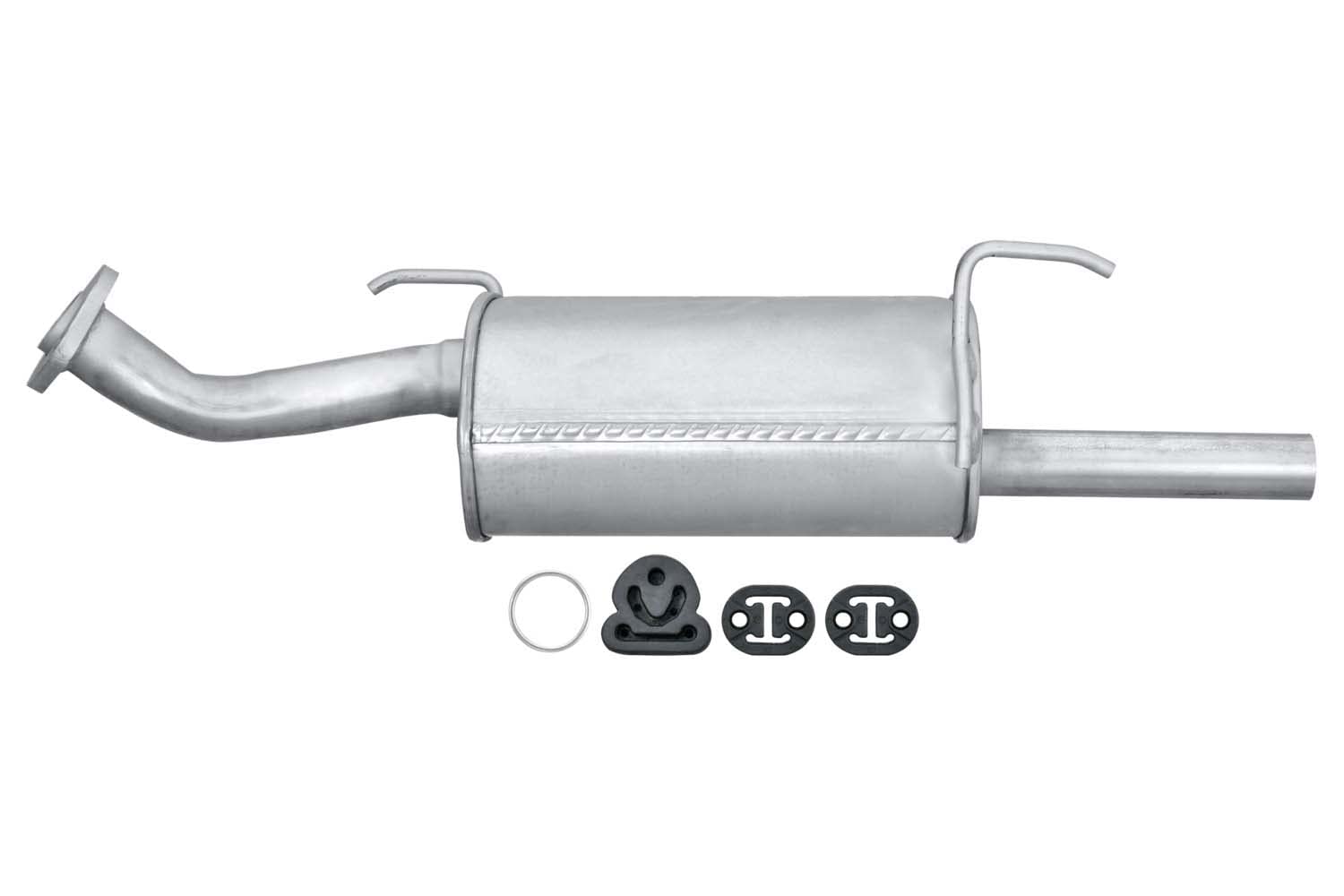 HELLA 8LD 366 033-671 Tłumik końcowy - Easy2Fit® Kit - z tyłu - jednoczęściowy - Komplet z elementami do montażu