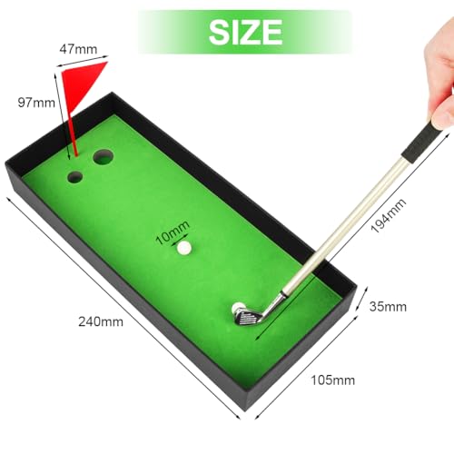 OSDUE Stylos à Bille de Golf Coffret, Mini Clubs de Golf en Métal Créatifs Drôle Stylo Souvenir d'un Parcours Stylos Cadeaux pour Hommes Femmes ou Adolescent Cadeau de Fête des Pères – vue 2