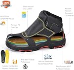 SAFETOE Welding Boots for Men Composite Toe Safety Boots Fire Resistant Welding Boot 300℃Heat Resistant Welder Working Boots