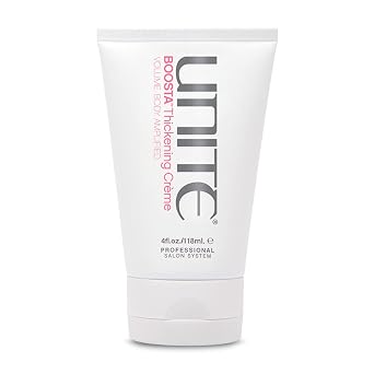UNITE Hair BOOSTA Thickening Creme Lightweight Styling Cream to Instantly Add Thickness & Touchable Volume For Fine or Limp Hair UV & Thermal Protection 4 Fl Oz
