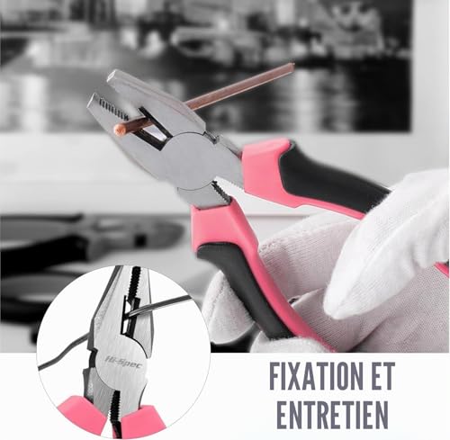 Hi-Spec Kit d'Outils DIY 24pc Rose pour Femmes Petite Boîte à Outils Idéale pour Débutantes – vue 4