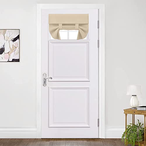 Ygann Beige Türvorhang für Glastüren 137x51cm - 1 Panel