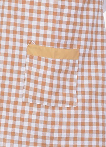 Image of Switchon Checkered Cotton Kitchen Cooking Apron with Chef Hat - Pack of 2 | Multi-Purpose Chef & Waiter Apron for Men & Women | Home, Hotels, Restaurants & Cafes | Proudly Made in India