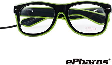 ePharos Led Light Up Glasses El Wire for Rave Party DJ Club Disco Children Toy