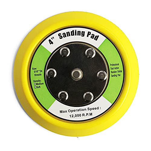 4 Inch Hook and Loop Backing Plates 5/16